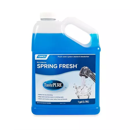 Camco Spring Fresh Water System Cleaner and Deodorizer 1 gal E RV Parts