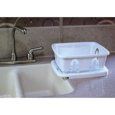 Image showing  Mini Dish Drainer and Tray, White