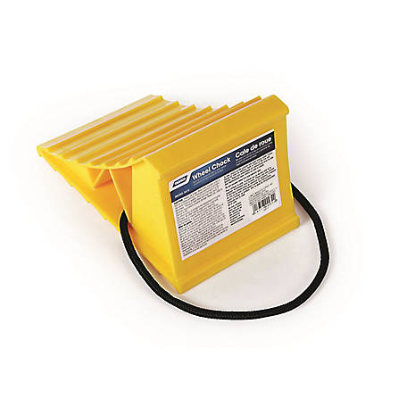 Camco RV Wheel Chocks with Rope, Yellow