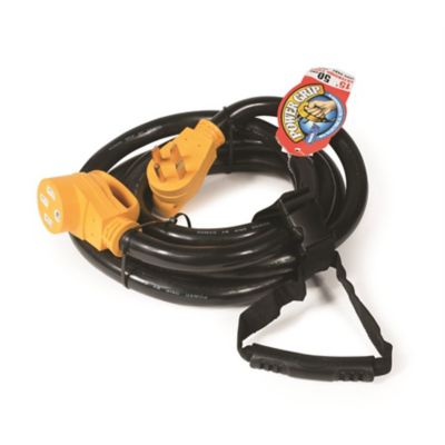 Camco 50A 15 ft. Power Grip Extension Cord, 125V-250V/12,500W CETLUS, E/F