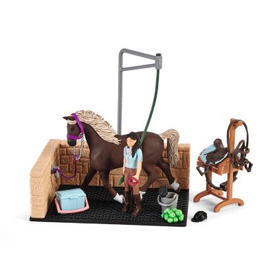 Schleich Washing Area with Horse Club Emily and Luna Playset