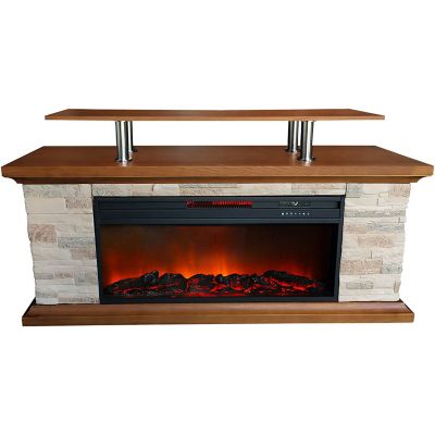 Lifesmart 60 in. LIFE SMART Media Fireplace Heater