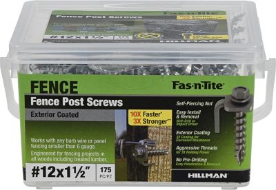 Hillman Fas-N-Tite Exterior-Coated Fence Post Screws (#12 x 1-1/2 in.) -175 pk., 9976305