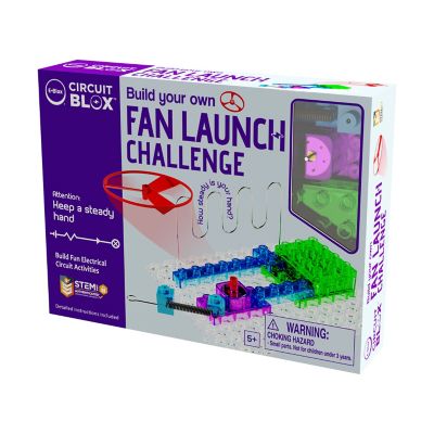 E-Blox Build Your Own Fan Launch Challenge Game, For Ages 5+