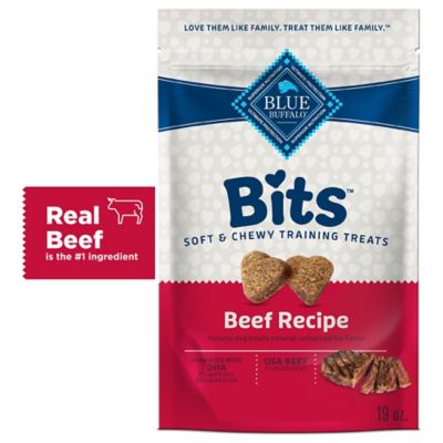 Blue Buffalo BLUE Bits Natural Soft-Moist Training Dog Treats, Beef Recipe, 19 oz. Bag