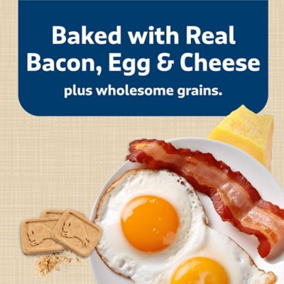 Image showing  Health Bars Bacon, Egg and Cheese Biscuits Crunchy Dog Treats, 3.5 lb.