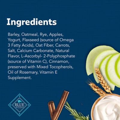 Image showing  Health Bars Apples and Yogurt Biscuits Crunchy Dog Treats, 3.5 lb.