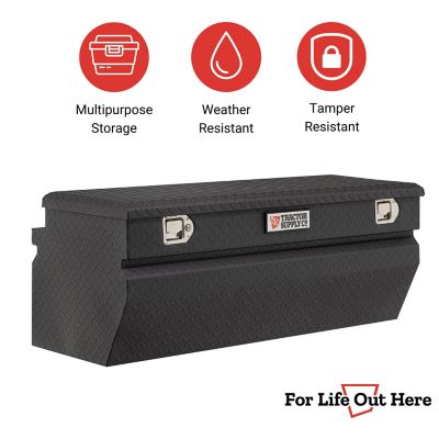Image showing  48 in. Aluminum Truck Tool Box Chest, Black