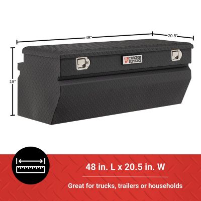 Image showing  48 in. Aluminum Truck Tool Box Chest, Black