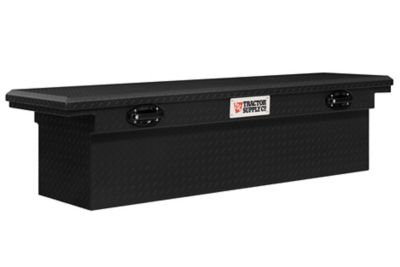 Tractor Supply 73 in. Textured Matte Black Aluminum Low Profile Crossover Truck Tool Box
