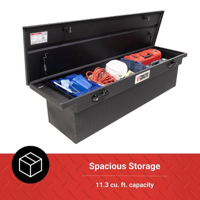 Image showing  11.3 cu. ft. Aluminum Low-Profile Crossover Truck Tool Box for Full-Size Trucks, 73 in., Matte Black