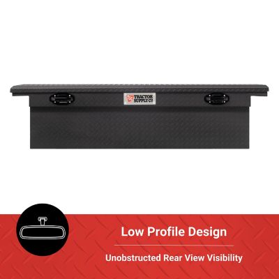 Image showing  11.3 cu. ft. Aluminum Low-Profile Crossover Truck Tool Box for Full-Size Trucks, 73 in., Matte Black