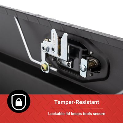 Image showing  11.3 cu. ft. Aluminum Low-Profile Crossover Truck Tool Box for Full-Size Trucks, 73 in., Matte Black