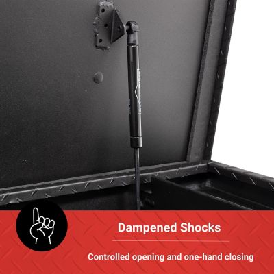 Image showing 5 th Tractor Supply 11.3 cu. ft. Aluminum Low-Profile Crossover Truck Tool Box for Full-Size Trucks, 73 in., Matte Black