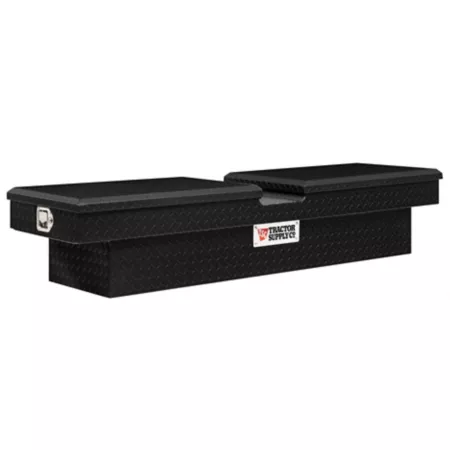Tractor Supply Standard Profile Aluminum Crossover Truck Tool Box Matte Black Finish 69 in. Crossover Truck Tool Boxes