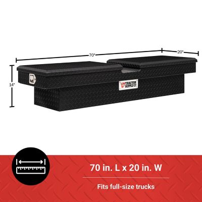 Image showing  7.5 cu. ft. Aluminum Standard-Profile Crossover Truck Tool Box for Full-Size Trucks, 69 in., Matte Black