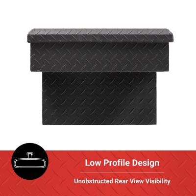 Image showing  10.2 cu. ft. Aluminum Standard-Profile Crossover Truck Tool Box for Full-Size Trucks, 70 in., Matte Black