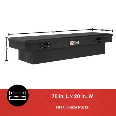 Image showing  10.2 cu. ft. Aluminum Standard-Profile Crossover Truck Tool Box for Full-Size Trucks, 70 in., Matte Black