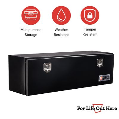 Image showing  10.6 cu. ft. Steel Underbody Truck Tool Box, 60 x 17 x 18in., Black