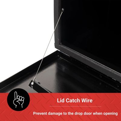 Image showing 5 th Tractor Supply 10.6 cu. ft. Steel Underbody Truck Tool Box, 60 x 17 x 18in., Black