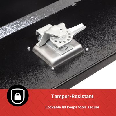 Image showing 9 th Tractor Supply 10.6 cu. ft. Steel Underbody Truck Tool Box, 60 x 17 x 18in., Black