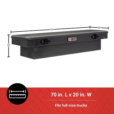 Image showing  7.6 cu. ft. Aluminum Standard-Profile Crossover Truck Tool Box for Full-Size Trucks, 70 in., Graphite Gray