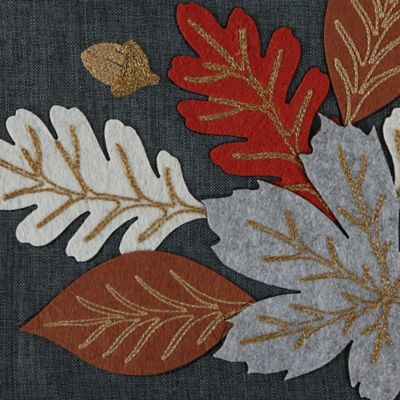 Image showing  14 x 70 in. Autumn Embroidered Table Runner