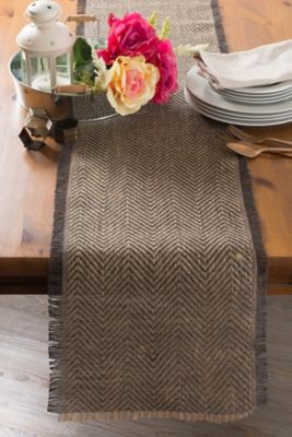 Image showing  Chevron Jute Table Runner