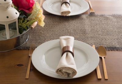 Image showing 7 th DII Chevron Jute Table Runner