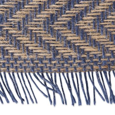 Image showing  Chevron Jute Table Runner