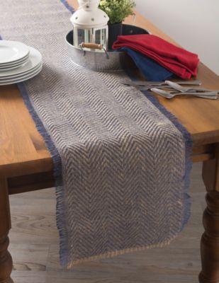 Image showing  Chevron Jute Table Runner