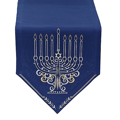 Design Imports Star of David Table Linen, 14 in. x 68 in.
