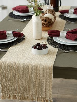Image showing 5 th DII Variegated Fringe Table Runner