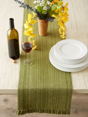 Image showing 5 th DII Variegated Fringe Table Runner
