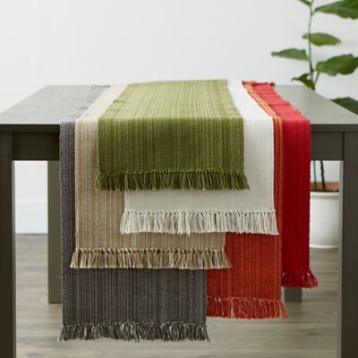 Image showing 6 th DII Variegated Fringe Table Runner