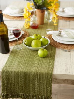 Image showing 7 th DII Variegated Fringe Table Runner