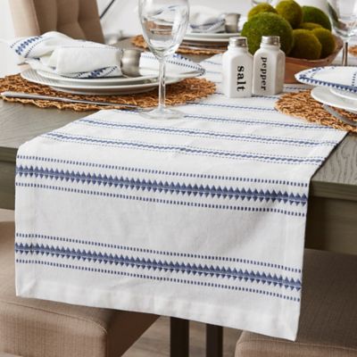 Image showing  Zig-Zag Dobby Stable Runneripe Table Runner