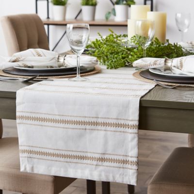Image showing 6 th DII Zig-Zag Dobby Stable Runneripe Table Runner