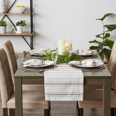 Image showing 9 th DII Zig-Zag Dobby Stable Runneripe Table Runner