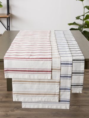 Image showing 10 th DII Zig-Zag Dobby Stable Runneripe Table Runner