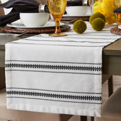 Image showing 9 th DII Zig-Zag Dobby Stable Runneripe Table Runner