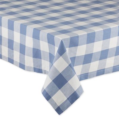 Image showing 1 th DII Pink Buffalo Check Tablecloth