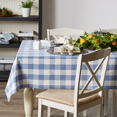 Image showing 9 th DII Pink Buffalo Check Tablecloth