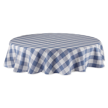 Zingz & Thingz Buffalo Checkered Tabletoppers Round Tablecloth