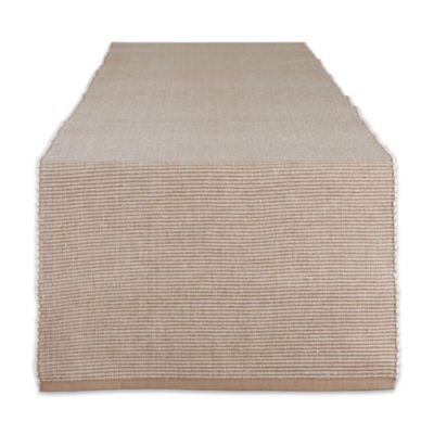 Design Imports 2-Toned Ribbed Table Runner