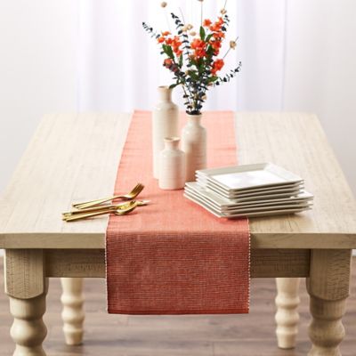 Image showing  2-Toned Ribbed Table Runner