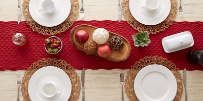 Image showing 9 th DII Quilted Farmhouse Table Runner