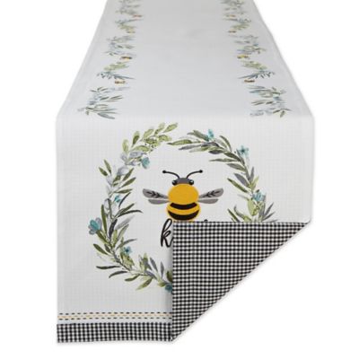 Design Imports Honey Bee Kitchen Table Linens