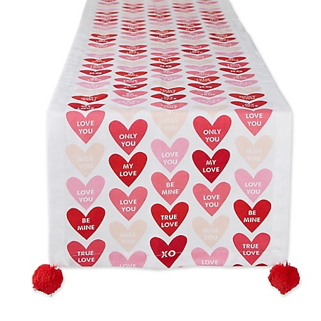 Design Imports Sweet Talk Table Runner/Place Mat, 4 pc.