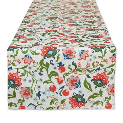 Design Imports Garden Floral Table Runner